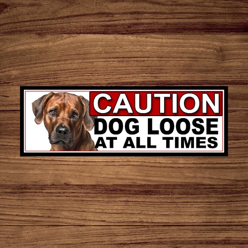 Rhodesian ridgeback caution - rhodesian,