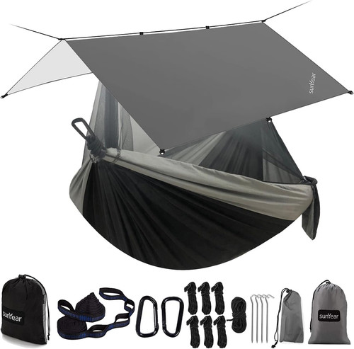 Double camping hammock with - double,