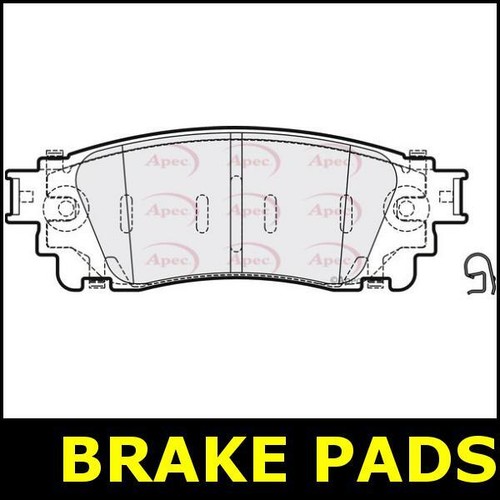 Brake pads rear for toyota - pads,