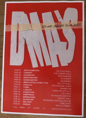 Dma concert poster 2027 - concert,