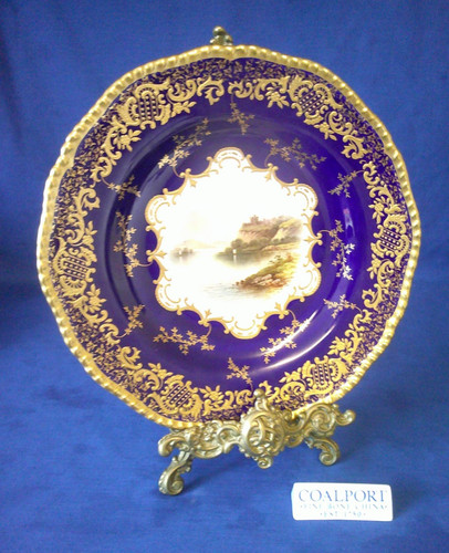 Coalport cabinet plate - coalport,