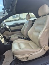 VAUXHALL ASTRA MK4 CONVERTIBLE BERTONE  CREAM LEATHER INTERIOR SEATS