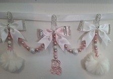 3 Tier/triple white/pink bling