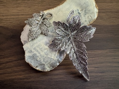 Two ornate vintage - two, marcasite
