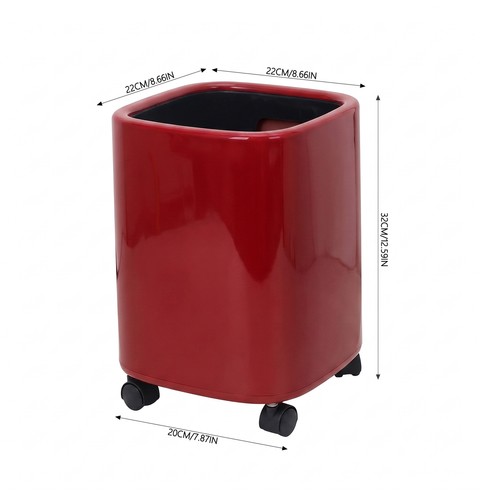 12l wheeled rubbish bin with - wheeled,