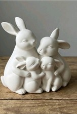 New bunny family hug figurine - new,