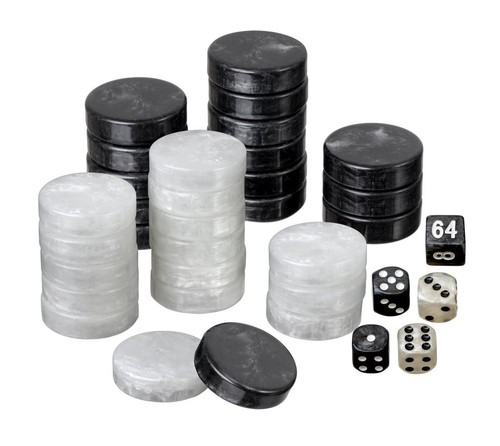 Set backgammon pieces - set, of