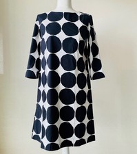 Marimekko KIVED Dress / size 34 / Black & White