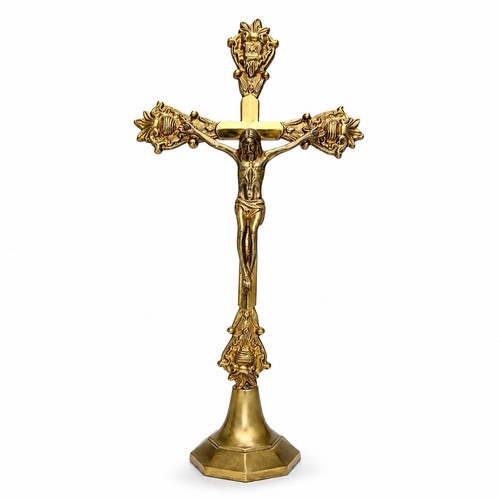 Vintage standing brass altar - vintage,