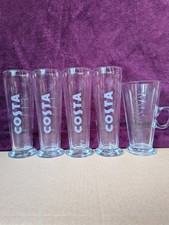 X5 Costa Coffee Glasses. X4