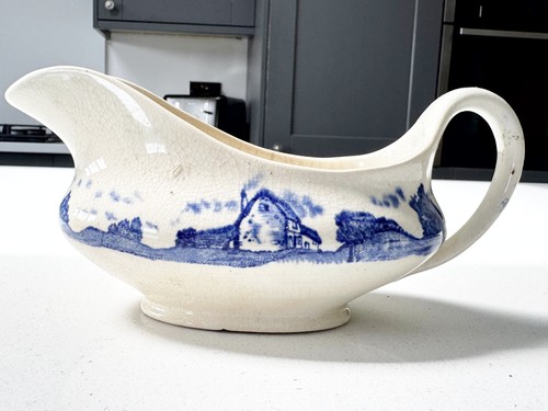 Antique blue white - blue,
