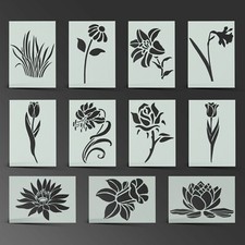 Flower Stencil Rose Mylar Sheet Painting Wall Art Craft Airbrush 190 Micron