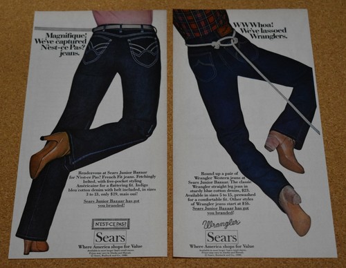 1980 print sears wrangler - ad,
