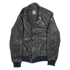 ECHTES LEDER Mens Motorcycle