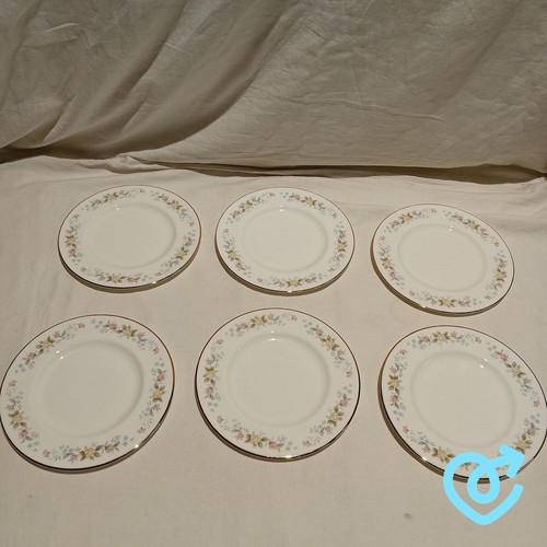 Mayfair plates white - mayfair, floral