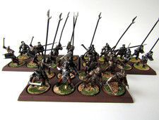 A11 WARHAMMER LOTR / MIDDLE EARTH- URUK HAI WARRIORS  X 24 PAINTED PLASTIC