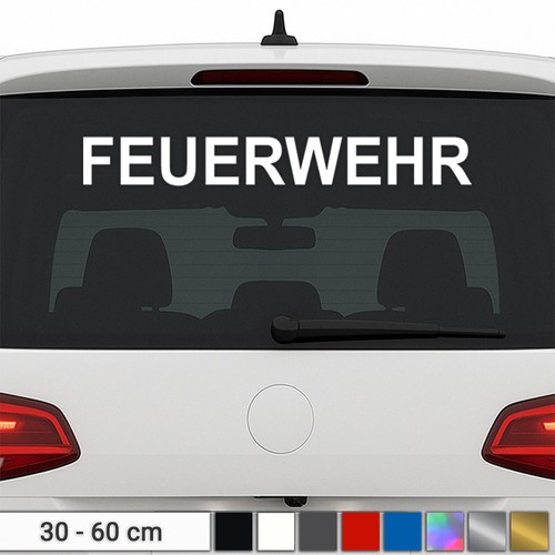 Fire brigade sticker - , text