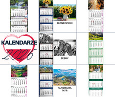 Polski Kalendarz Trójdzielny 2026 Różne Style Organizer Na Każdy Dzień