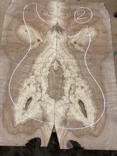 Spalted figured maple - /,