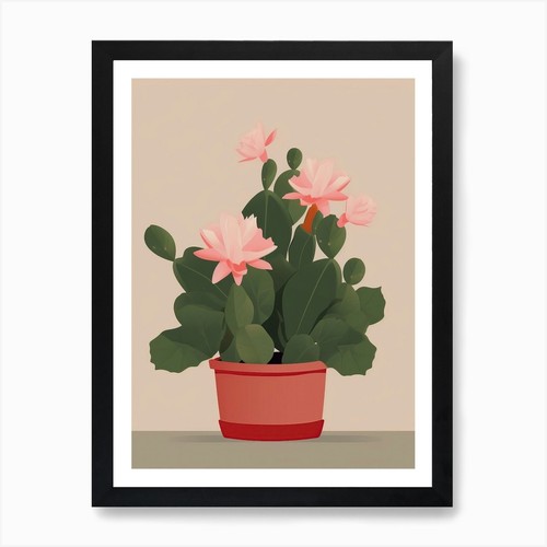Easter cactus illustration - easter,