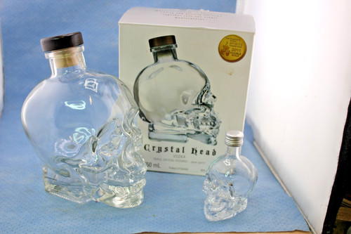 Crystal head vodka - head, bottles