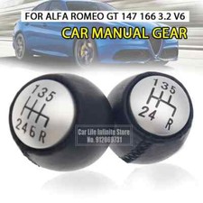 5 6 Speed Car Manual Gear Shift Knob Lever Shifter For Alfa Romeo GT 147 156 166