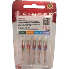 Genuine Singer Domestic Sewing Machine Needles Universal 70/80/90/100 x10