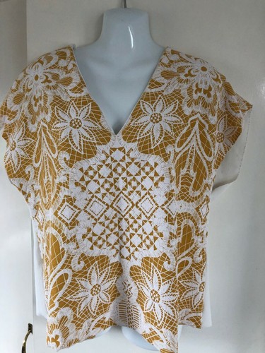 Zara tan cream lace effect - tan, /cream