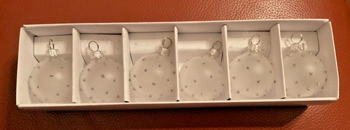Set frosted starry bauble - set, 6