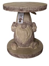 NEXT - Gonk Side Table - Resin (wood effect)  H46cm x W40cm x D40cm - New