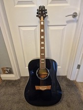 Peavey Jack Daniels Black Acoustic Guitar – Full-Size Dreadnought – Very Good