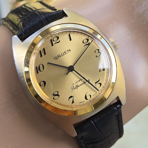 Vintage gruen men automatic - vintage,