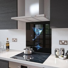 Glass Splashbacks Blue Gin