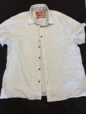 Mantaray shirt short sleeve XXL light green button down 