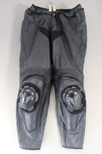 DAINESE LEATHER BIKER TROUSERS WITH CE ARMOUR & KNEE SLIDERS: WAIST 38"/LEG 31"