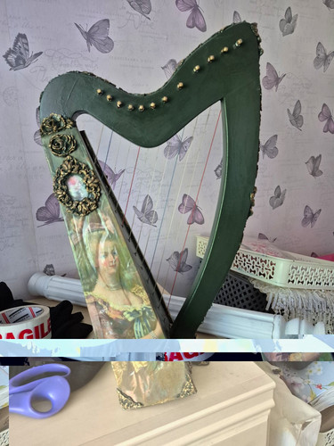 Small lever harp - small, harp,