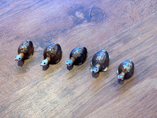 Set of 5 Turtle Figurines Made
