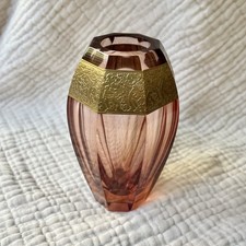 MOSER GLASS Vase Rose Red Pink