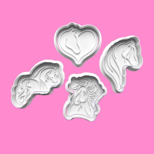 Horse cookie cutter set 4 - cutter,