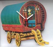  WOODEN WALL CLOCK IN SHAPE OF