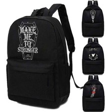 Boys Girls Retro Backpack Rucksack School College Travel Laptop Canvas Bag UK