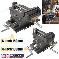 4" 6” Cross Slide Vise Drill Press Bench 2-Way CNC Woodworking Milling Vice Tool