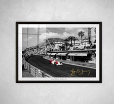 AYRTON SENNA MONACO SIGNED