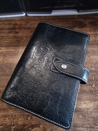 Filofax malden black antiqued - black,