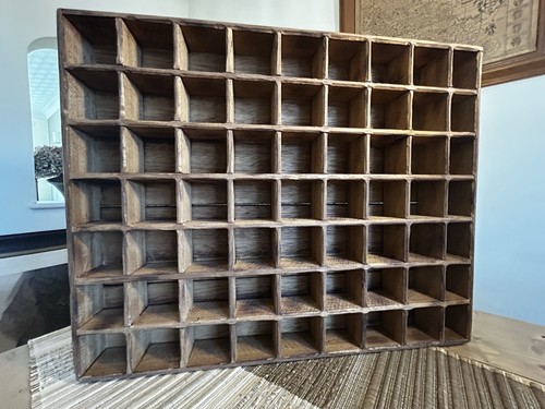 Large vintage heavy solid wood - solid,