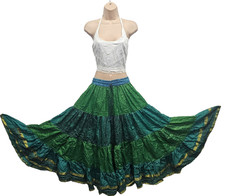 Silk Blend Sari 6/7 Yard Skirt