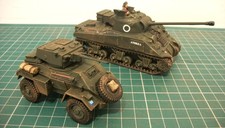 Painted 28mm ww2 bolt action British Armoured Platoon miniatures