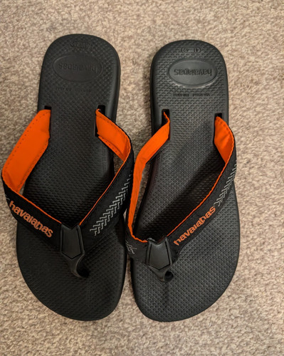 Havaianas men black orange - men's, black/orange