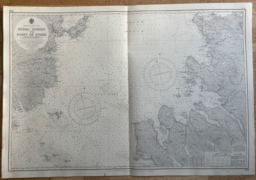 1957 vintage map admiralty - 1957,