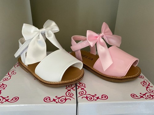 Girls spanish bow sandals flat - spanish,